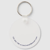 Wolf & Moon Custom Sleutelhanger (Achterkant)