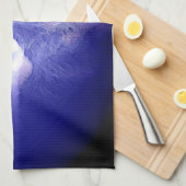 Wolf, Moon en Blue Night Theedoek (Quarter Fold)