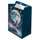 Wolf Moon Gift Bag Medium Cadeauzakje (Voorkant Gekanteld)
