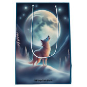 Wolf Moon Gift Bag Medium Cadeauzakje (Achterkant)