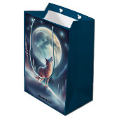 Wolf Moon Gift Bag Medium Cadeauzakje (Achterkant Gekanteld)