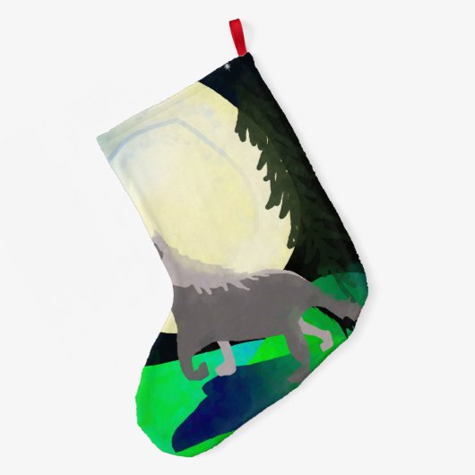 Wolf Moon Grote Kerstsok (Achterkant (Hangend))