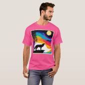 Wolf Moon Howl Art T-shirt (Voorkant volledig)