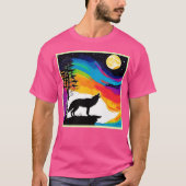 Wolf Moon Howl Art T-shirt (Voorkant)