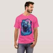 Wolf Moon Howling Lone Funny Wolves Pack of Wolves T-shirt (Voorkant volledig)