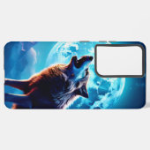 WOLF MOON IPHONE CASE GALAXY PLUS SAMSUNG GALAXY HOESJE (Achterkant horizontaal)