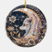 Wolf Moon Keramisch Ornament (Achterkant)