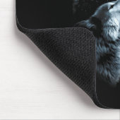 Wolf Moon Lake Wolf Howling Volle Maan Wolf Graphi Muismat (Hoek)