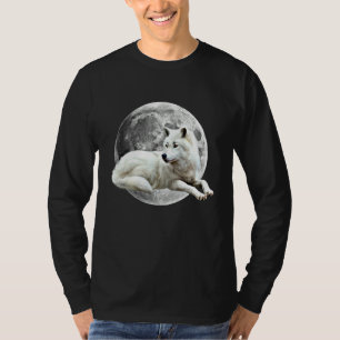 Wolf Moon Motif Pack Wild Lupus Colorful Design Wo T-shirt