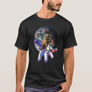 Wolf Moon Motif Pack Wild Lupus Colorful Wolven T-shirt