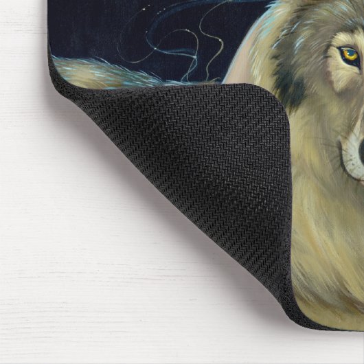 "Wolf Moon" Mousepad Muismat (Hoek)