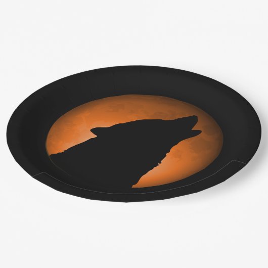 Wolf Moon Papieren Bordje (Gekanteld)