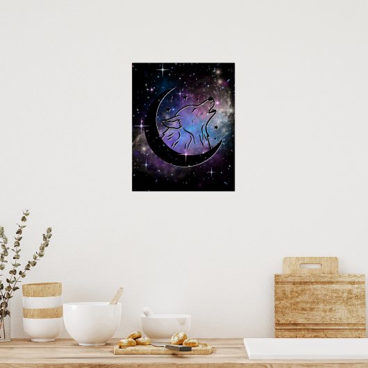 Wolf Moon Poster (Keuken)