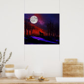 Wolf Moon Poster (Keuken)