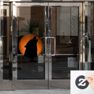 Wolf Moon Raamsticker