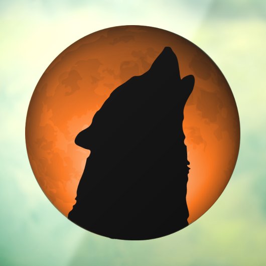 Wolf Moon Raamsticker (Vel 3)