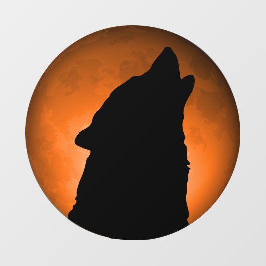 Wolf Moon Raamsticker (Vel)