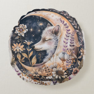 Wolf Moon Rond Kussen