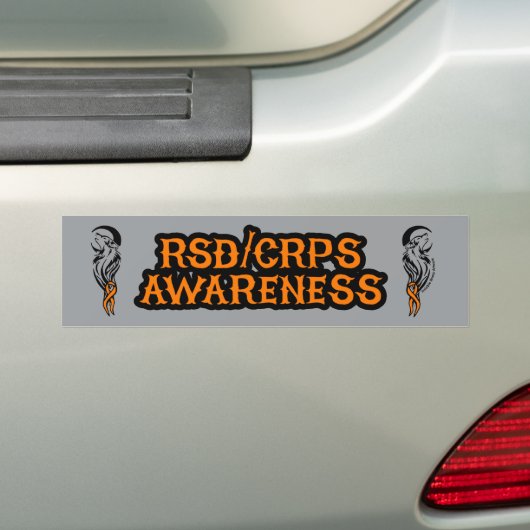 WOLF/MOON...RSD/CRPS BUMPERSTICKER (Op auto)