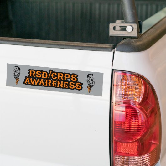 WOLF/MOON...RSD/CRPS BUMPERSTICKER (Op Truck)