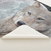 Wolf Moon Sherpa Blanket Sherpa Deken (3/4)