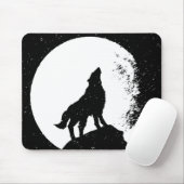 Wolf & Moon Silhoutte Muismat (Met muis)