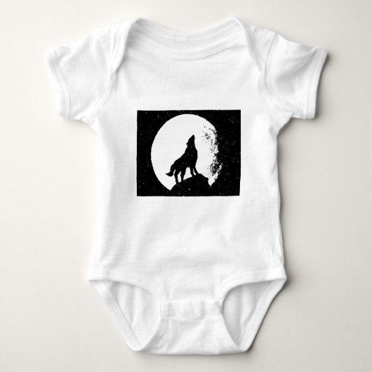 Wolf & Moon Silhoutte Romper (Voorkant)