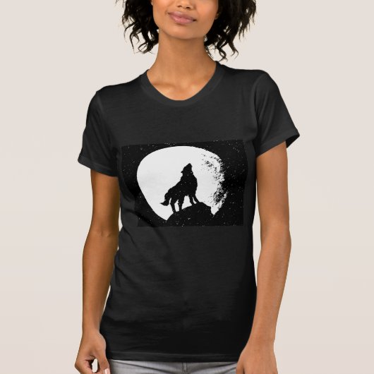Wolf & Moon Silhoutte T-shirt (Voorkant)