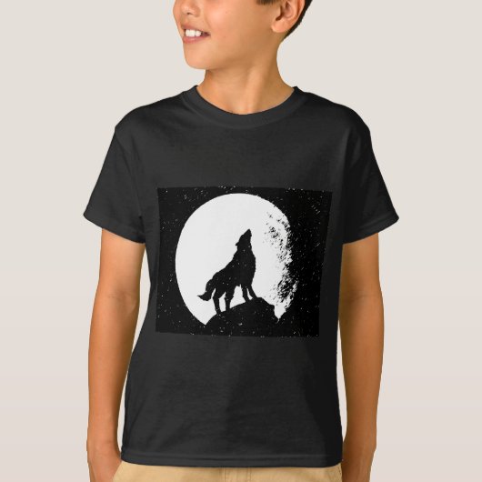 Wolf & Moon Silhoutte T-shirt (Voorkant)