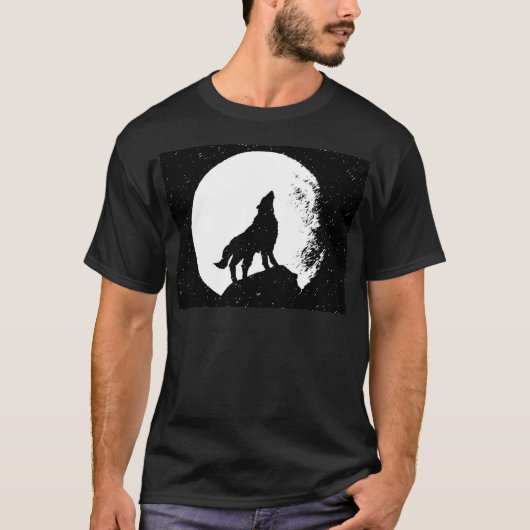 Wolf & Moon Silhoutte T-shirt (Voorkant)