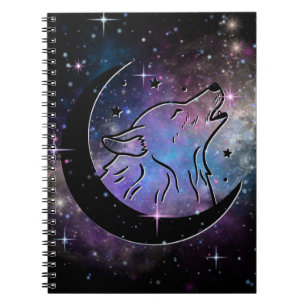 Wolf Moon Spiral Notitieboek