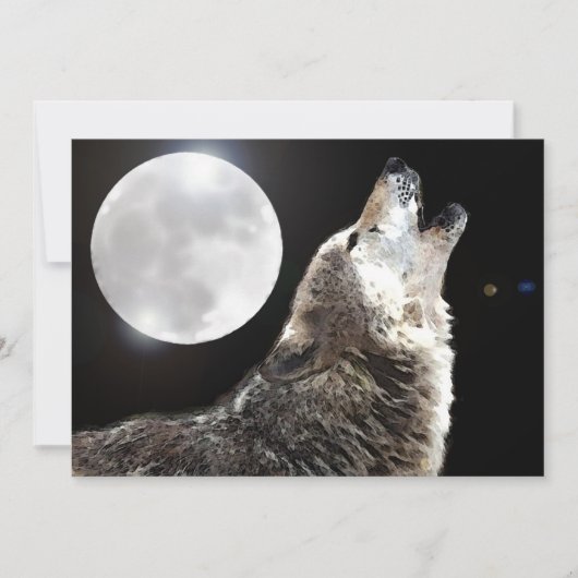Wolf & Moon uitnodiging (Voorkant)