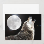 Wolf & Moon uitnodiging (Voorkant / Achterkant)