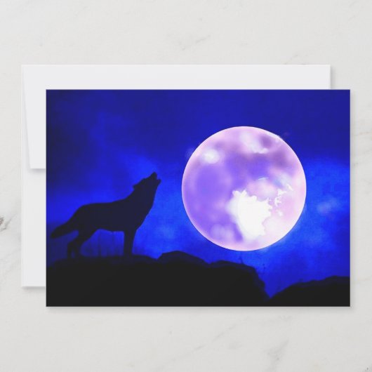 Wolf & Moon uitnodiging (Voorkant)