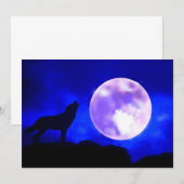 Wolf & Moon uitnodiging (Voorkant / Achterkant)