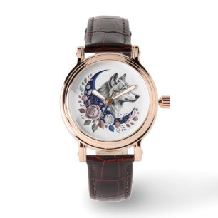 Wolf & Moon Watch Horloge
