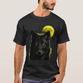 Wolf Moon Wolf in maanlicht 1 T-shirt (Voorkant)