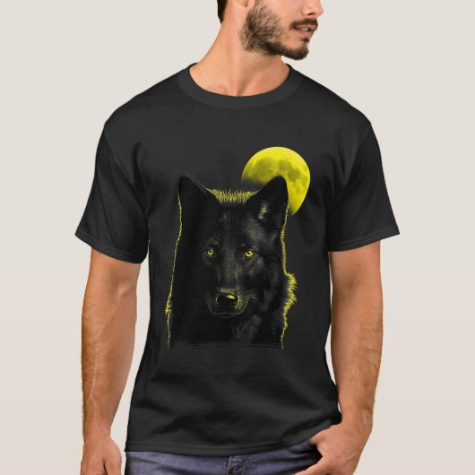 Wolf Moon Wolf in maanlicht 1 T-shirt (Voorkant)