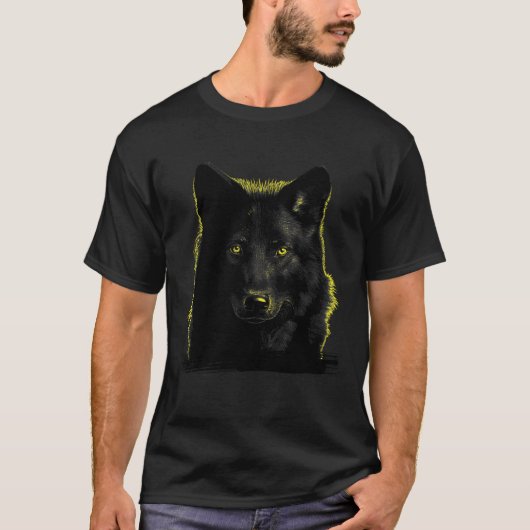 Wolf Moon Wolf in maanlicht 1 T-shirt (Voorkant)