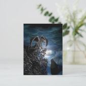 Wolf Moon - Wolf met Golem Briefkaart (Staand voorkant)