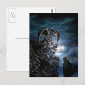 Wolf Moon - Wolf met Golem Briefkaart (Voorkant / Achterkant)
