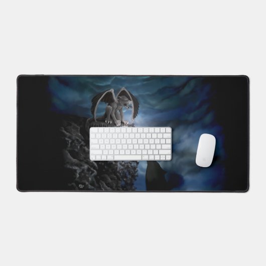 Wolf Moon - Wolf met Golem Bureaumat (Keyboard & Muis)