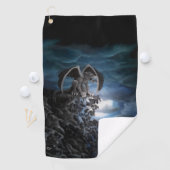 Wolf Moon - Wolf met Golem Golfhanddoek (Insitu)