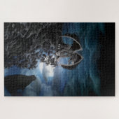 Wolf Moon - Wolf met Golem Legpuzzel (Horizontaal)