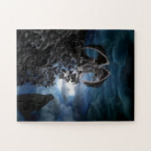 Wolf moon - Wolf met Golem Legpuzzel (Horizontaal)
