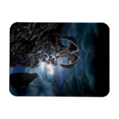 Wolf moon - Wolf met Golem Magneet (Horizontaal)
