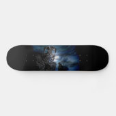 Wolf Moon - Wolf met Golem Persoonlijk Skateboard (Horizontaal)