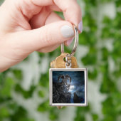 Wolf Moon - Wolf met Golem Sleutelhanger (Hand)