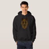 Wolf Motif Predator Face Wolfs 2 Hoodie (Voorkant volledig)