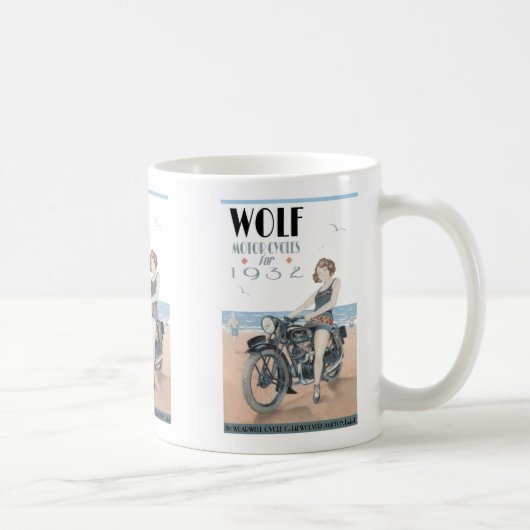 Wolf Motorcycli Coffee Mok (Rechts)